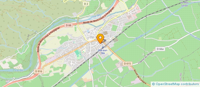 localisation de l'entreprise MADAME MARYSE GRANDO à ILLE-SUR-TET