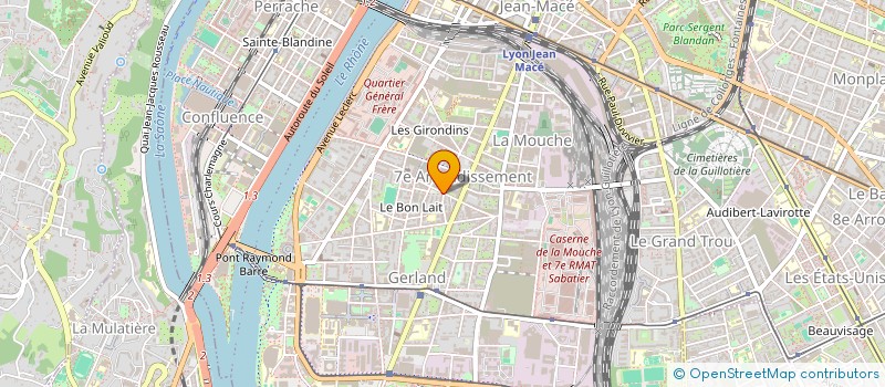 localisation de l'entreprise MADAME MARYSE GUENAND  LYON