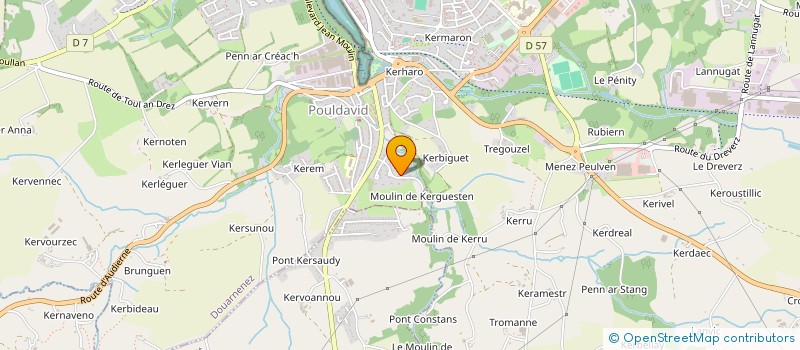 localisation de l'entreprise MADAME MARYSE GUERIN à DOUARNENEZ