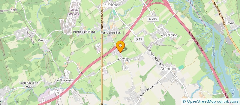 localisation de l'entreprise MADAME MARYSE GUIFFRAY  ARENTHON