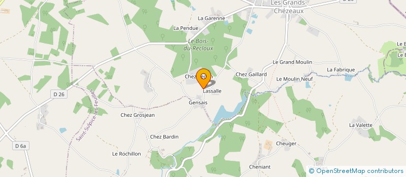 localisation de l'entreprise MADAME MARYSE GUILLOT à LES GRANDS-CHEZEAUX