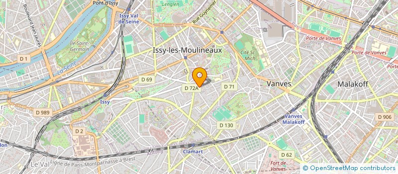 localisation de l'entreprise MADAME MARYSE GUITTET à ISSY-LES-MOULINEAUX
