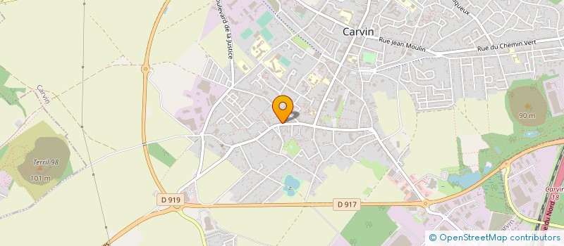 localisation de l'entreprise MADAME MARYSE HANNEDOUCHE  CARVIN