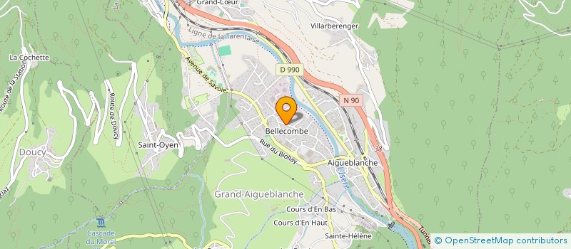 localisation de l'entreprise MADAME MARYSE HUDRY  GRAND-AIGUEBLANCHE