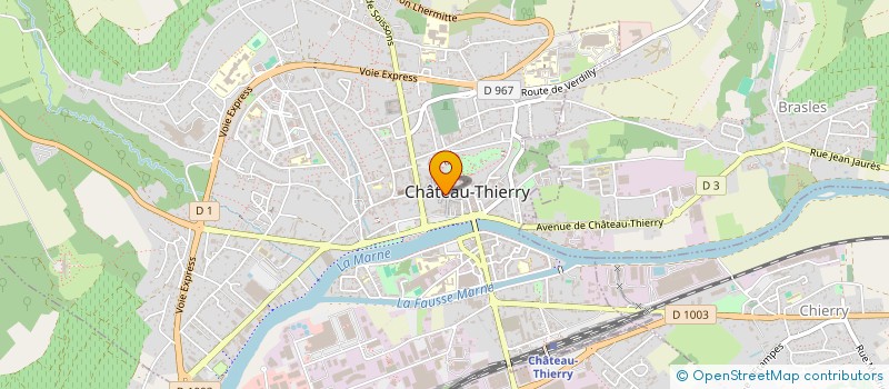 localisation de l'entreprise MADAME MARYSE JACQUET à CHATEAU-THIERRY