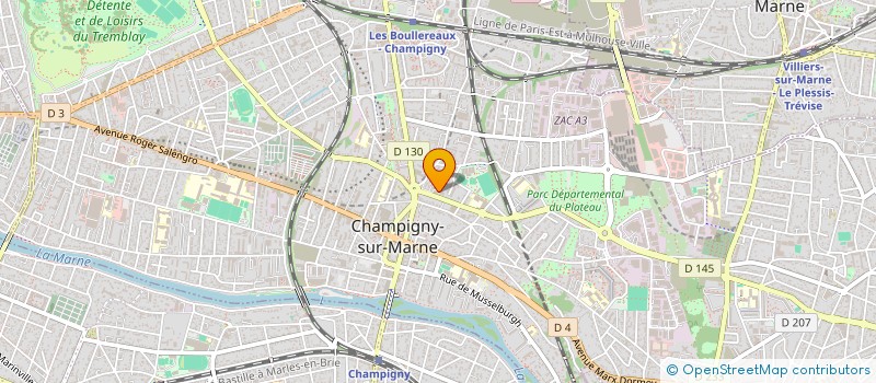 localisation de l'entreprise MADAME MARYSE JAMAIN  CHAMPIGNY-SUR-MARNE