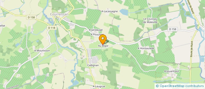 localisation de l'entreprise MADAME MARYSE JUDAN  COURRENSAN