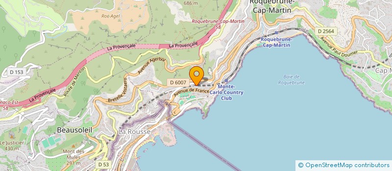 localisation de l'entreprise MADAME MARYSE JULIEN  ROQUEBRUNE-CAP-MARTIN