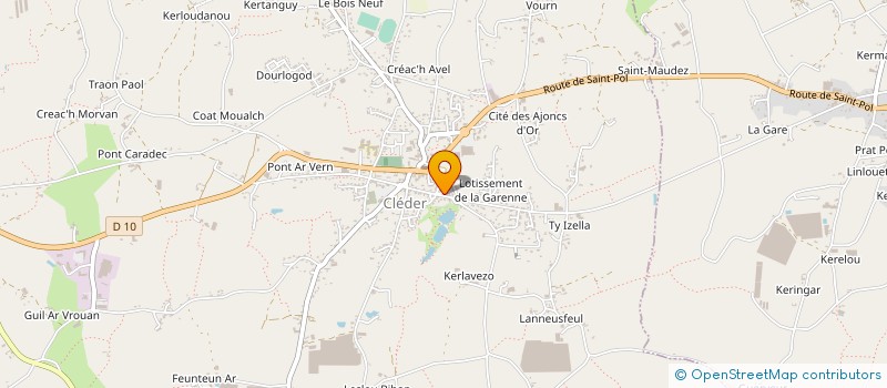 localisation de l'entreprise MADAME MARYSE KERMARREC  CLEDER