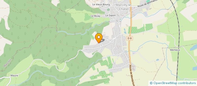 localisation de l'entreprise MADAME MARYSE LABBE  MARCILLY-LE-CHATEL