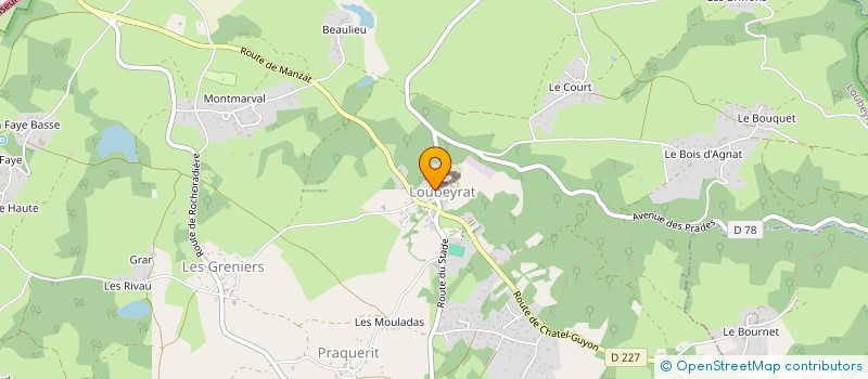 localisation de l'entreprise MADAME MARYSE LACOLOMBE  LOUBEYRAT