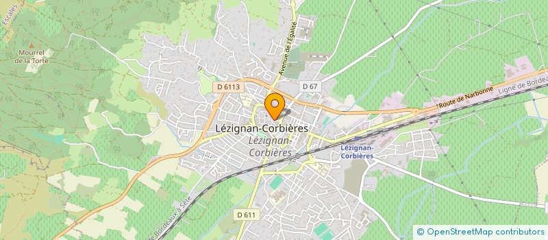 localisation de l'entreprise MADAME MARYSE LAFFONT  LEZIGNAN-CORBIERES