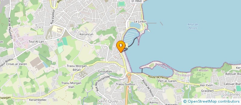 localisation de l'entreprise MADAME MARYSE LANTOINE  PERROS-GUIREC