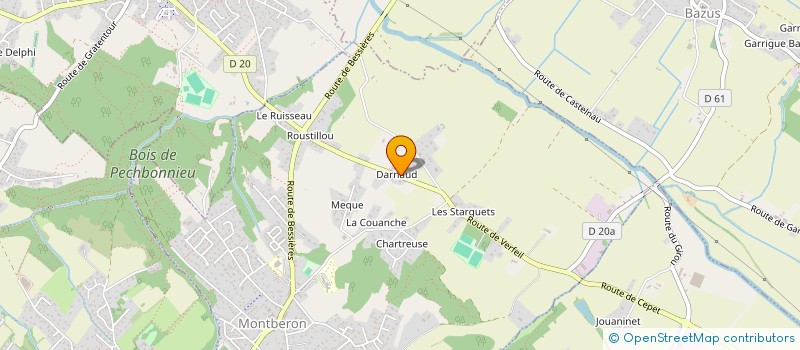 localisation de l'entreprise MADAME MARYSE LARROZE FRANCEZAT  MONTBERON