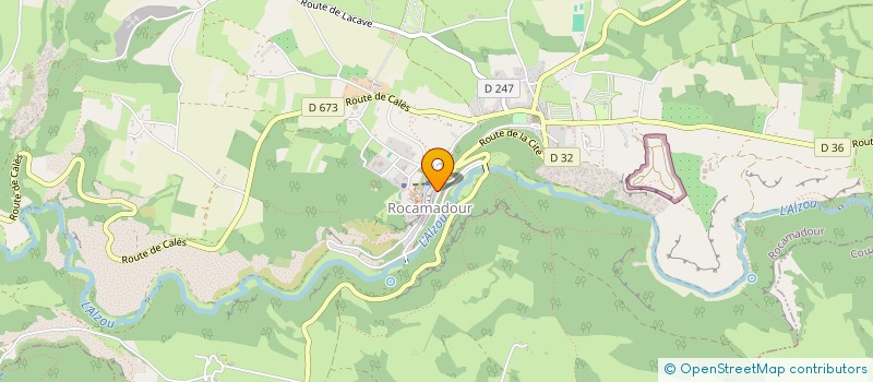 localisation de l'entreprise MADAME MARYSE LASVAUX  ROCAMADOUR