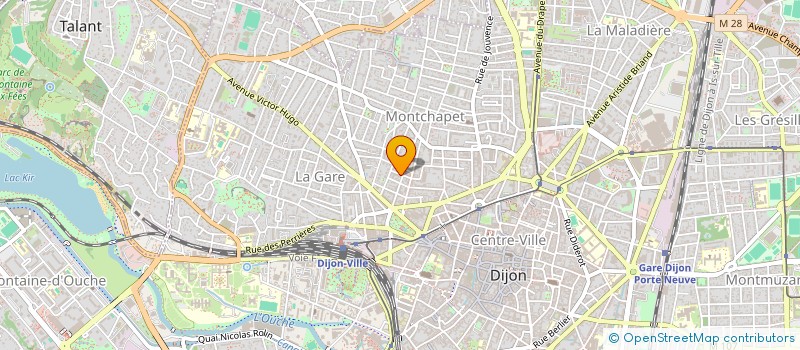 localisation de l'entreprise MADAME MARYSE LAUREILLARD à DIJON