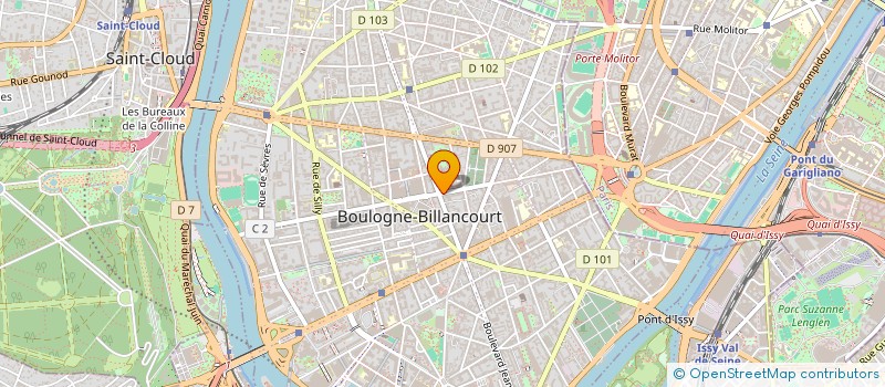 localisation de l'entreprise MADAME MARYSE LAURENS à BOULOGNE-BILLANCOURT