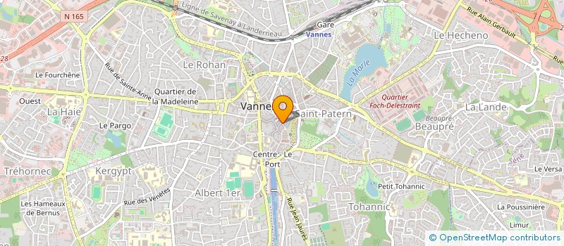 localisation de l'entreprise MADAME MARYSE LE GLOAHEC à VANNES