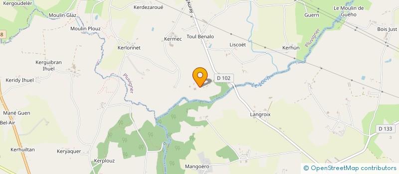 localisation de l'entreprise MADAME MARYSE LE STRAT-LE BARON  PLUVIGNER