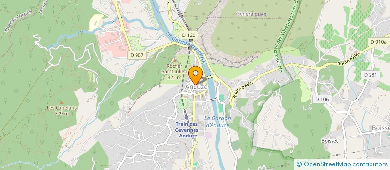 localisation de l'entreprise MADAME MARYSE LEFRANCOIS  ANDUZE