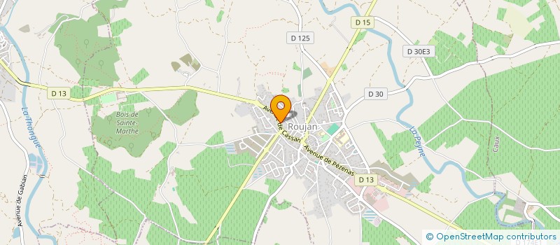 localisation de l'entreprise MADAME MARYSE LEGRIS  ROUJAN