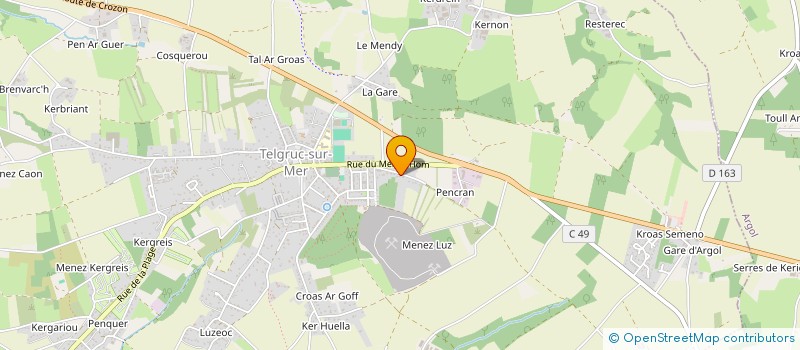 localisation de l'entreprise MADAME MARYSE LELIEVRE  TELGRUC-SUR-MER