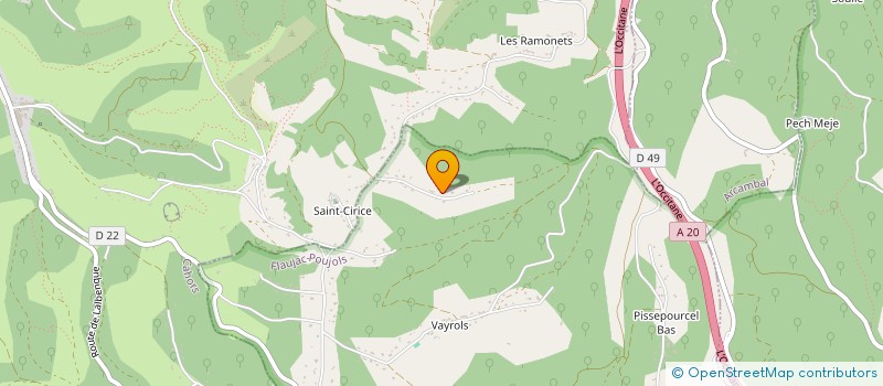 localisation de l'entreprise MADAME MARYSE LEMOZIT  BELLEFONT-LA RAUZE