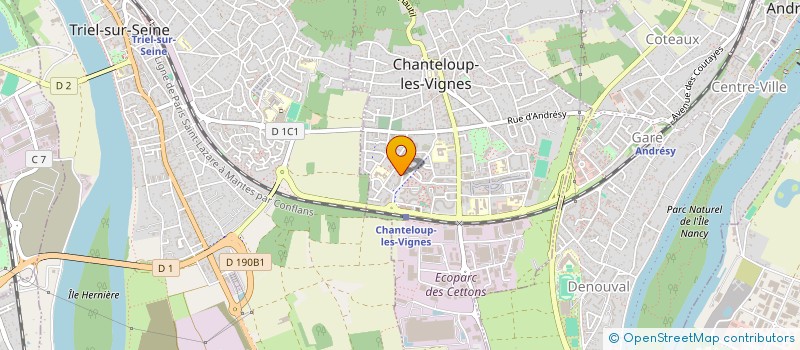 localisation de l'entreprise MADAME MARYSE LINEY à CHANTELOUP-LES-VIGNES