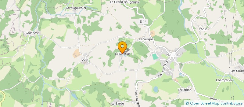 localisation de l'entreprise MADAME MARYSE LUINAUD à NAILLAT