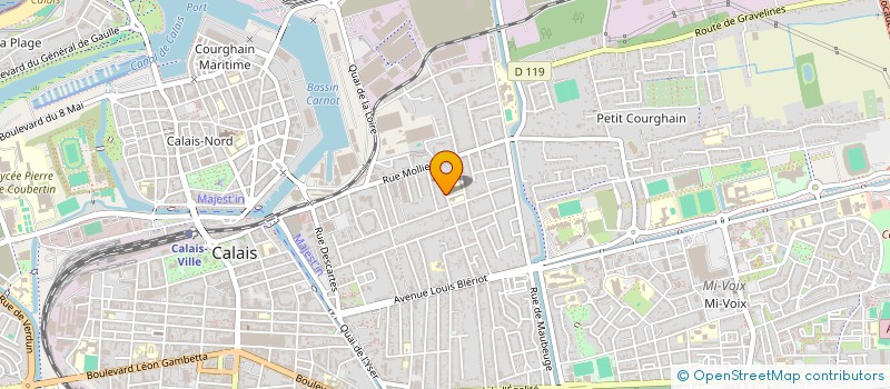 localisation de l'entreprise MADAME MARYSE MACHIN  CALAIS