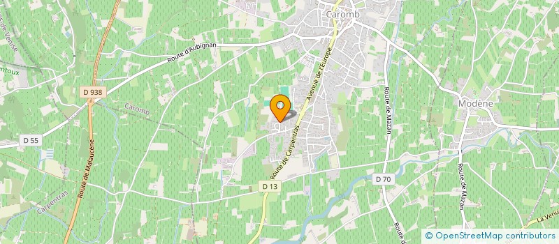 localisation de l'entreprise MADAME MARYSE MARCONI  CAROMB