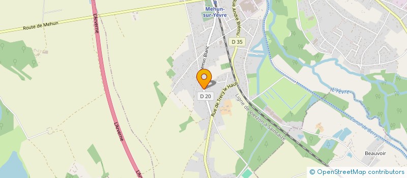 localisation de l'entreprise MADAME MARYSE MARGUERITAT  MEHUN-SUR-YEVRE