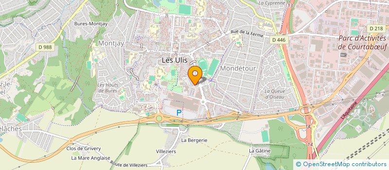 localisation de l'entreprise MADAME MARYSE MARI à LES ULIS