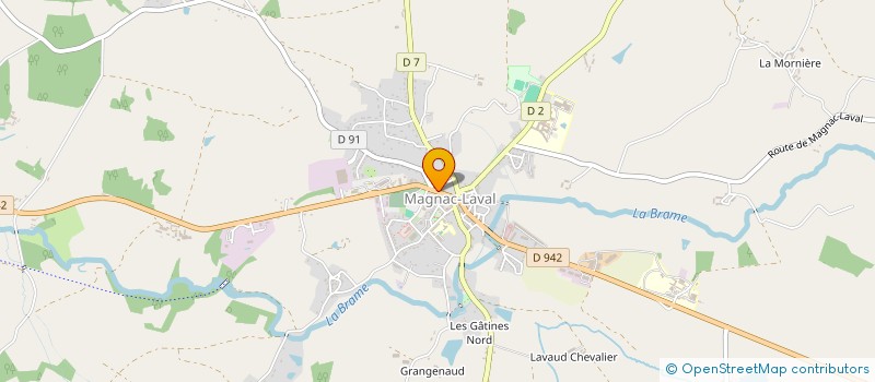 localisation de l'entreprise MADAME MARYSE MARTIN  MAGNAC-LAVAL