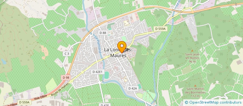 localisation de l'entreprise MADAME MARYSE MARTIN à LA LONDE-LES-MAURES