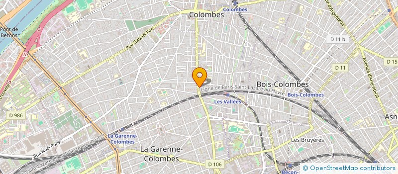 localisation de l'entreprise MADAME MARYSE MARTINY  COLOMBES