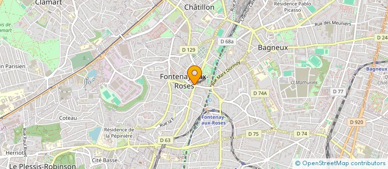 localisation de l'entreprise MADAME MARYSE MATHIEU à FONTENAY-AUX-ROSES