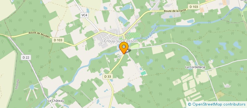 localisation de l'entreprise MADAME MARYSE MAUPEU  CROUY-SUR-COSSON