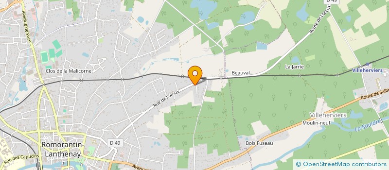 localisation de l'entreprise MADAME MARYSE MENESSIER  ROMORANTIN-LANTHENAY