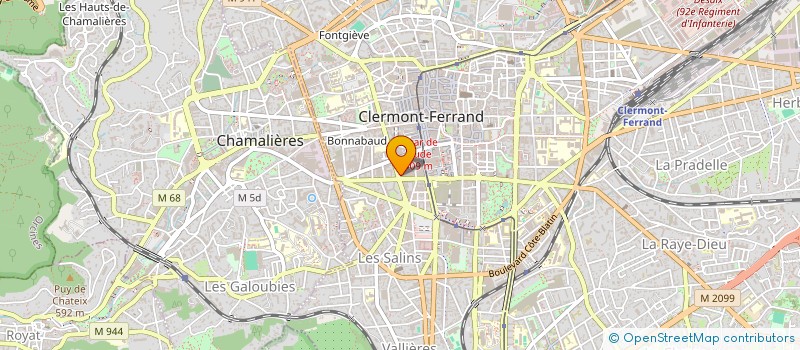 localisation de l'entreprise MADAME MARYSE MERIEN  CLERMONT-FERRAND