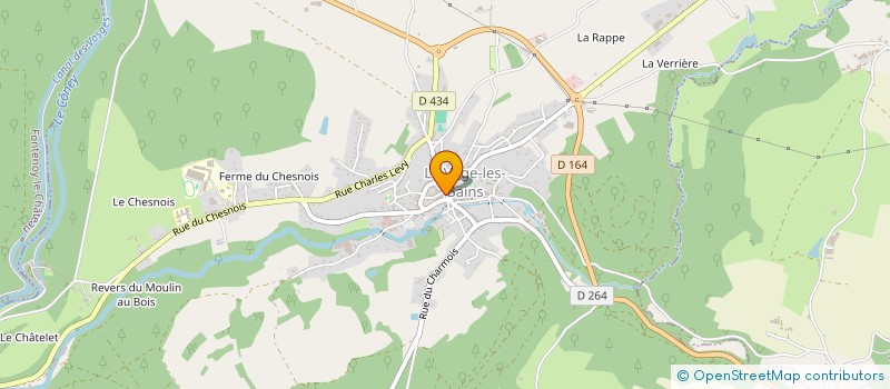 localisation de l'entreprise MADAME MARYSE METRIS  LA VOGE-LES-BAINS