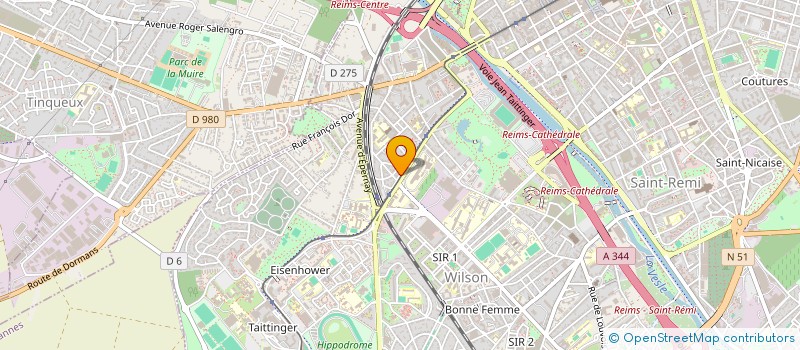 localisation de l'entreprise MADAME MARYSE MICHEL  REIMS