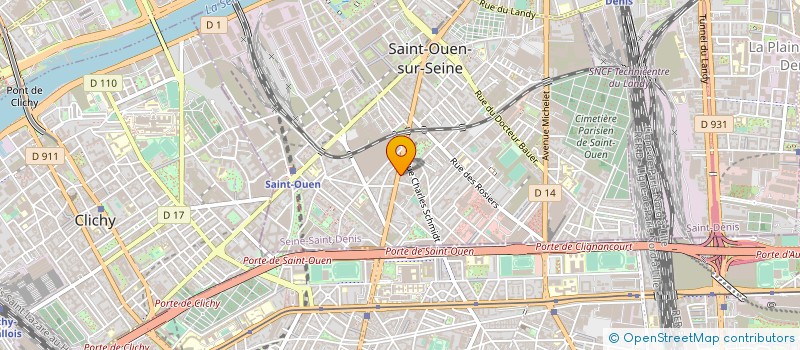localisation de l'entreprise MADAME MARYSE MICLARD  SAINT-OUEN-SUR-SEINE