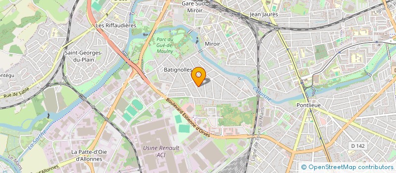 localisation de l'entreprise MADAME MARYSE MICLO  LE MANS