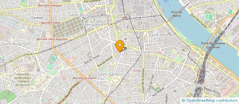 localisation de l'entreprise MADAME MARYSE MONGET à BORDEAUX