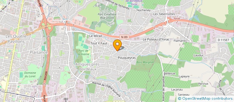 localisation de l'entreprise MADAME MARYSE MOTHES  ARTIGUES-PRES-BORDEAUX