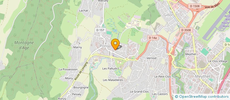 localisation de l'entreprise MADAME MARYSE NELLY LOUISEE BAILLET  POISY