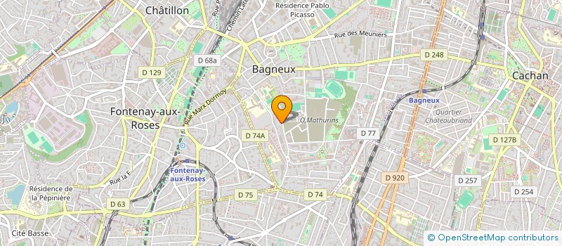 localisation de l'entreprise MADAME MARYSE OKO NZE à BAGNEUX