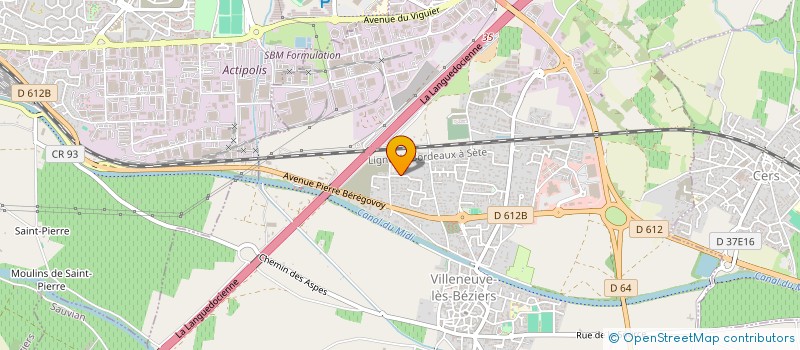 localisation de l'entreprise MADAME MARYSE PALMANS à VILLENEUVE-LES-BEZIERS