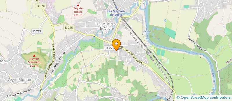 localisation de l'entreprise MADAME MARYSE PAULET à LES MARTRES-DE-VEYRE